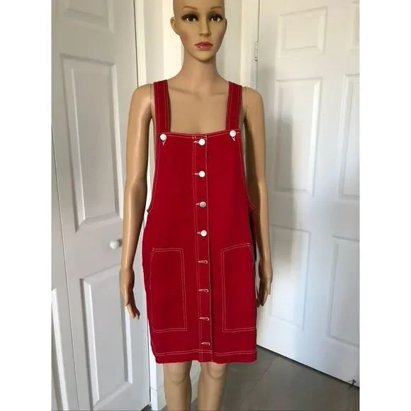 blue spice overalls dress Judy Blue Denim Overall Dress Small main image 0